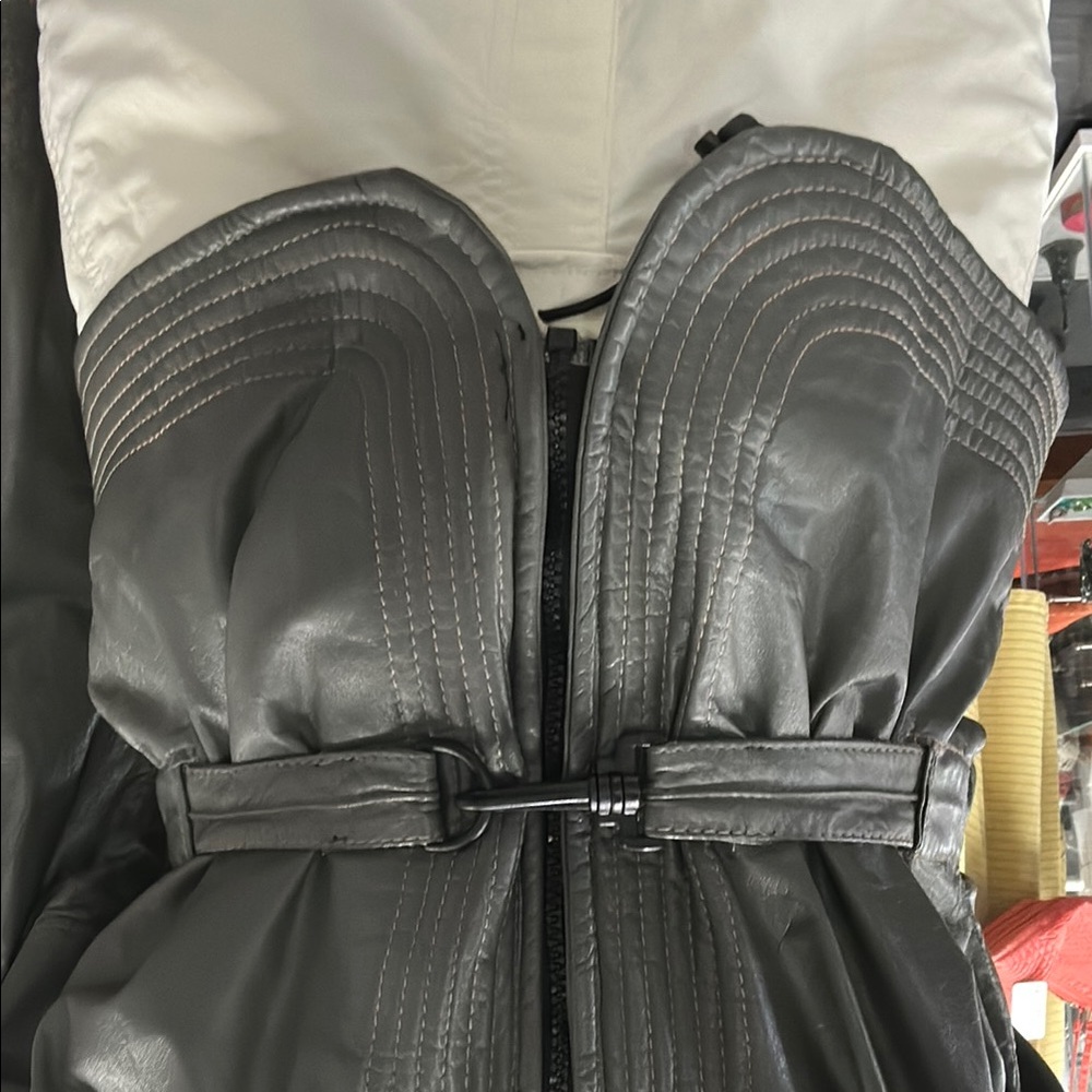 Gray Quilted Jacket - image 6